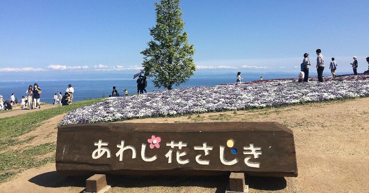 淡路市楠本、兵庫県立公園 あわじ花さじきの風景