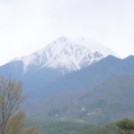 安曇野市と松本市にまたがる北アルプスの日本百名山、常念岳の風景