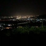 千曲市大字八幡、千曲川展望公園から見える夜景