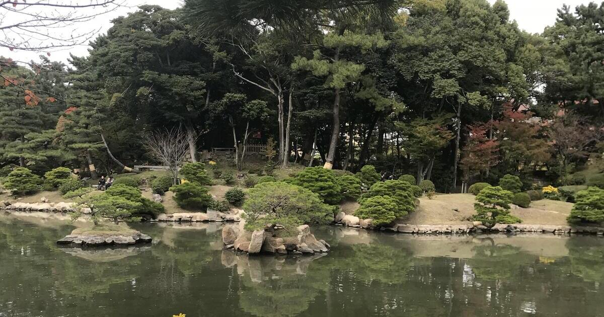 広島市、広島藩初代藩主の別邸だった縮景園の庭