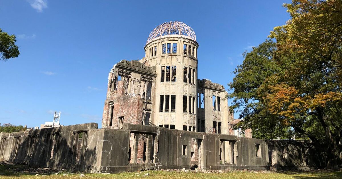 広島市中区大手町、世界文化遺産にも登録され、世界平和を訴える象徴的な存在にもなっている原爆ドーム
