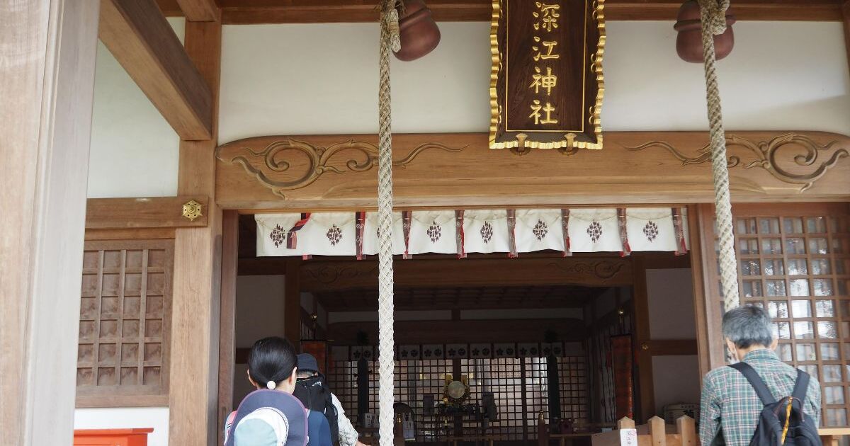 糸島市二丈深江、地元地域の氏神様として親しまれている深江神社