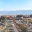 甲斐市龍地、双葉サービスエリア（下り）の展望台から見える風景