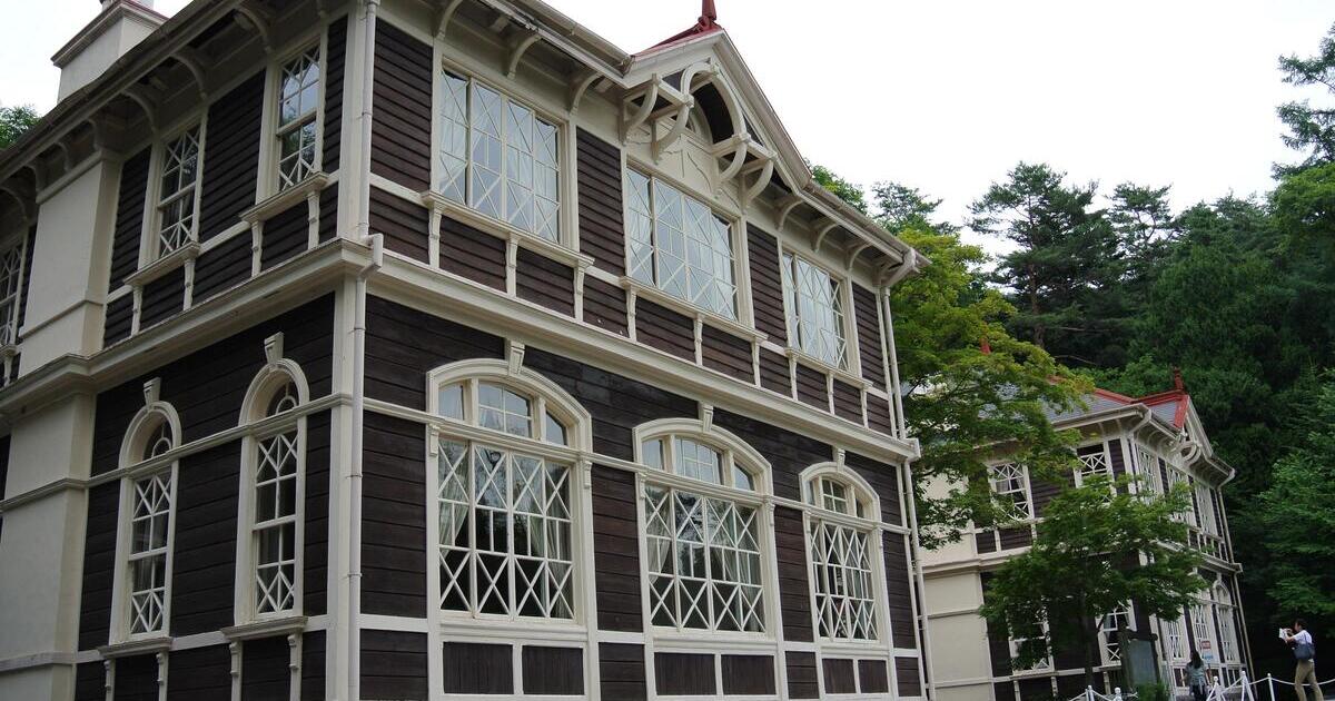 軽井沢町、重要文化財となっている旧三笠ホテル