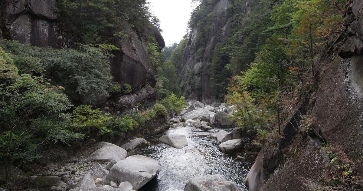 甲府市高成町、日本遺産にも認定されている昇仙峡