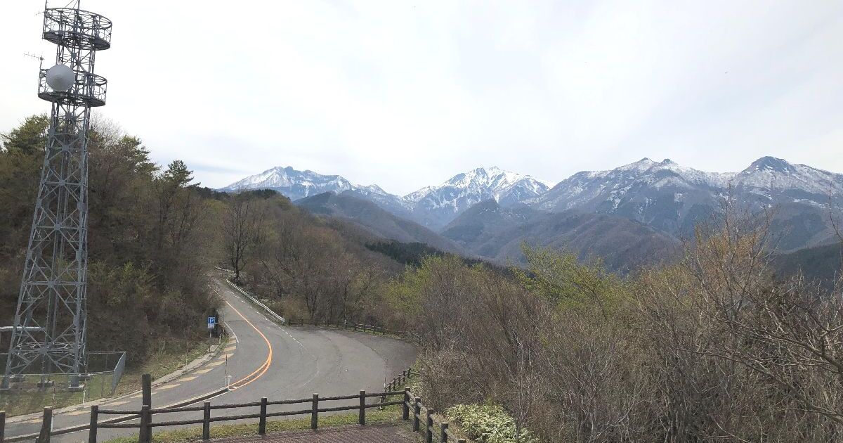 琴浦町大字野井倉、地蔵峠展望駐車場からの風景