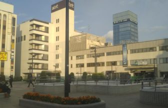 松戸市のJR松戸駅前、松戸駅西口広場