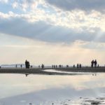 三豊市仁尾町、日本の夕陽百選にも選ばれ、水面が鏡のような写真が撮れるスポット、父母ヶ浜