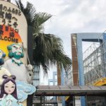 宮崎市錦町、JR宮崎駅前にある神話のふるさと宮崎の看板