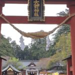 真岡市東郷、日本一のえびす様で有名な大前神社の境内