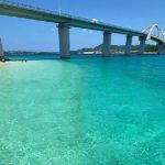 本部町、沖縄本島と瀬底島とを結ぶ、全長762mの瀬底大橋