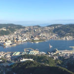 長崎市、稲佐山山頂展望台からの眺め