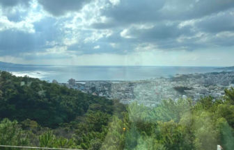 名護市、名護城公園ビジターセンター Subaco（すばこ）からの景色