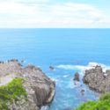 坂井市三国町安島、約1kmに渡って続く自然が生みだした断崖の景色、国指定名勝の東尋坊