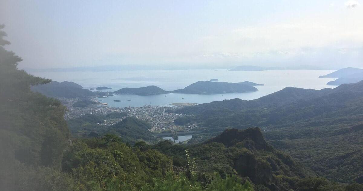 小豆島町、瀬戸内海国立公園の寒霞渓 鷹取展望台からの眺め