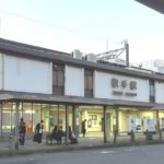 取手市中央町、JR常磐線の取手駅、東口の風景
