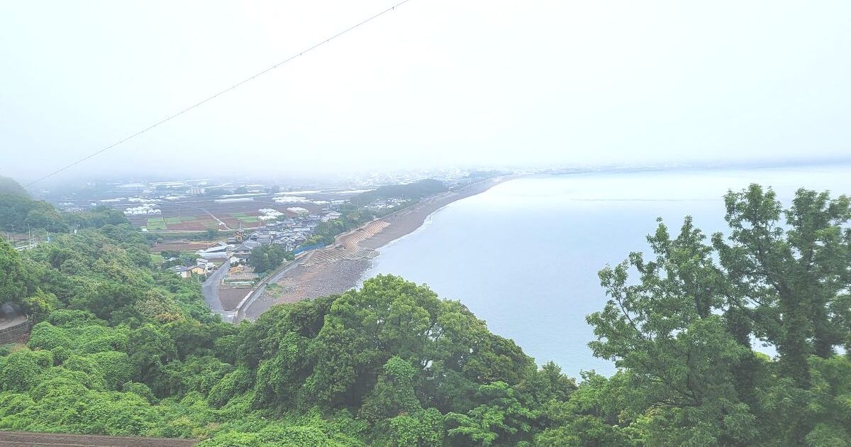 雲仙市千々石町、日本景観100選にも選ばれた橘湾を一望できる千々石展望台