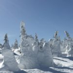 山形市蔵王温泉、蔵王スキー場の樹氷