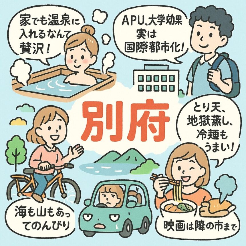 別府市の特徴、住みやすさは？