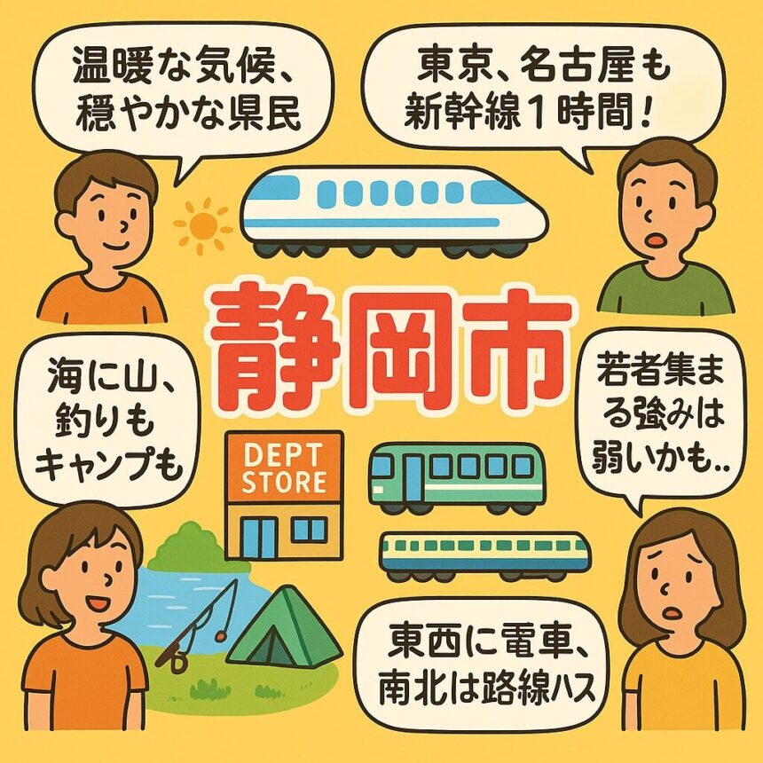 静岡市の特徴、住みやすさは？